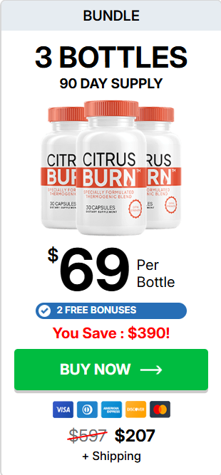 CitrusBurn Capsules - 3 Bottles
