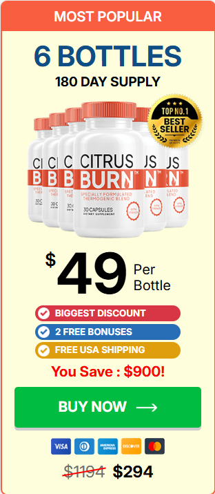 CitrusBurn Capsules - 6 Bottles